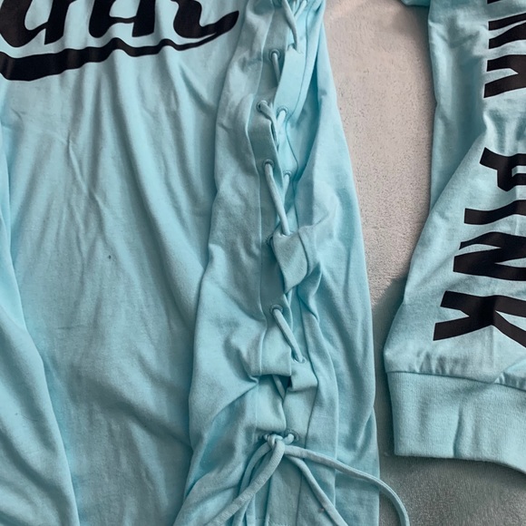 SOLD NWOT PINK Aqua Long Sleeve Tee - Picture 3 of 5